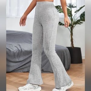 SHEIN HIGH WAISTED FLARE LEG PANTS